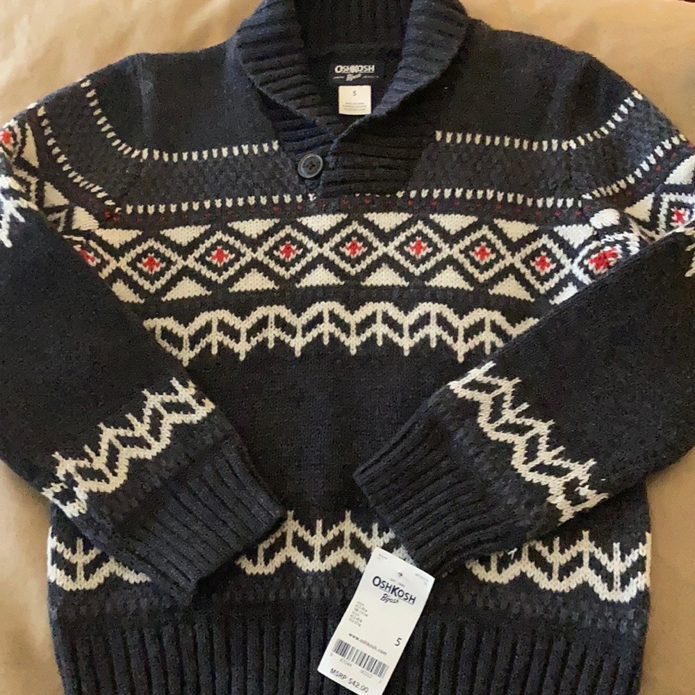 Kids OshKosh Bgosh Cotton Blend Long Sleeve Sz 5